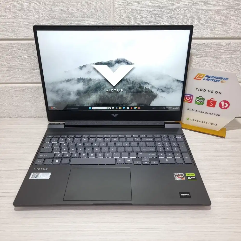 HP VICTUS GAMING 15 FB3744AX RYZEN 7-7445HS 16GB/512GB RTX 3050 6GB
