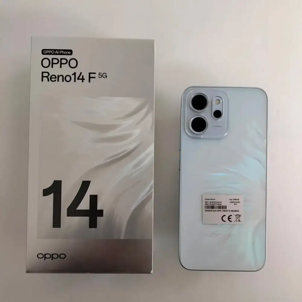 Oppo Reno 14 F 5G ram 16gb (8+8) memori 256gb