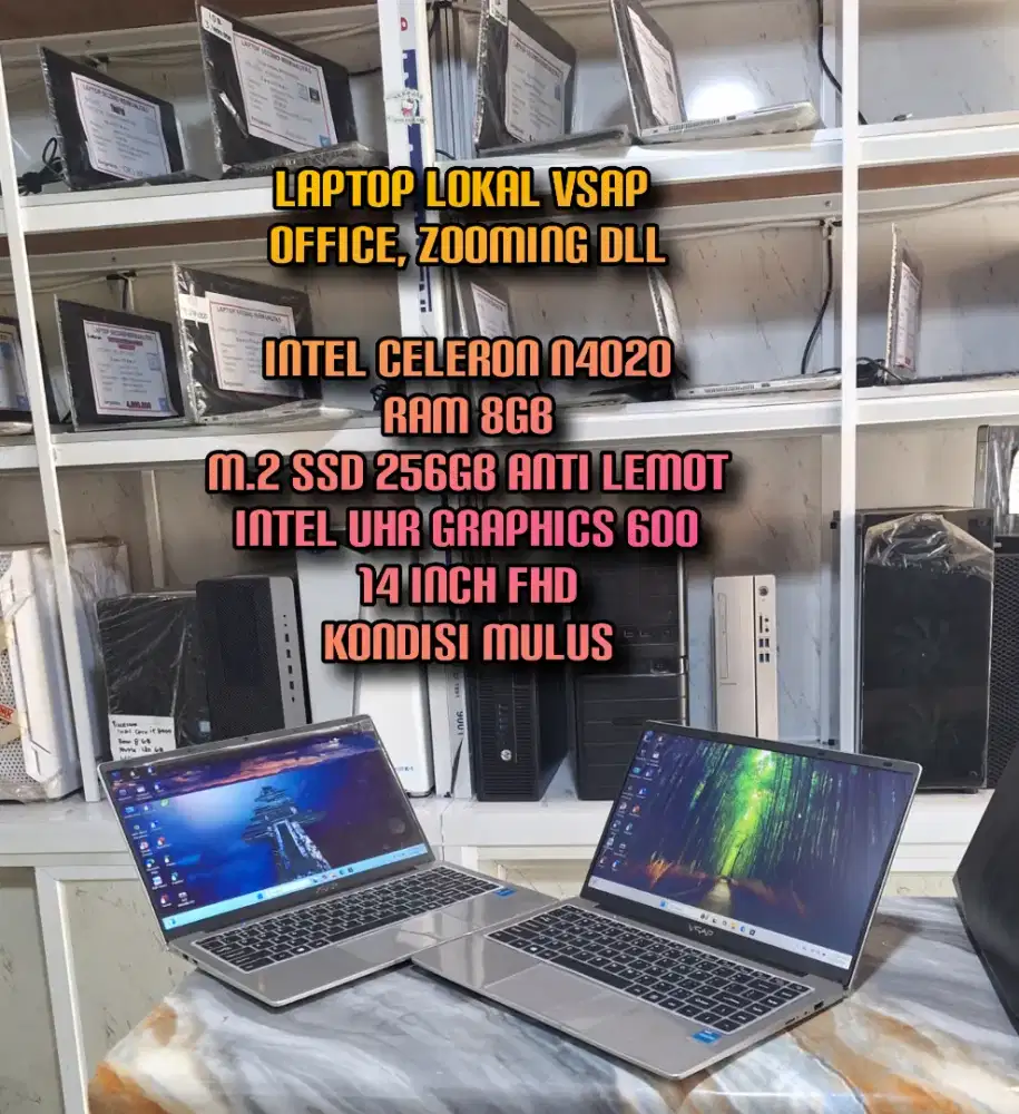 LAPTOP MULUS COCOK UNTUK KETIK-KETIK OFFICE, BROWSING ZOOMING