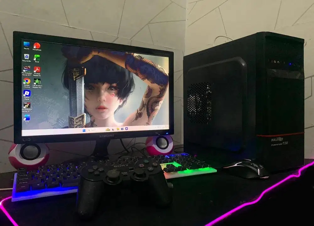 pc komputer gameing dan editing fullset
