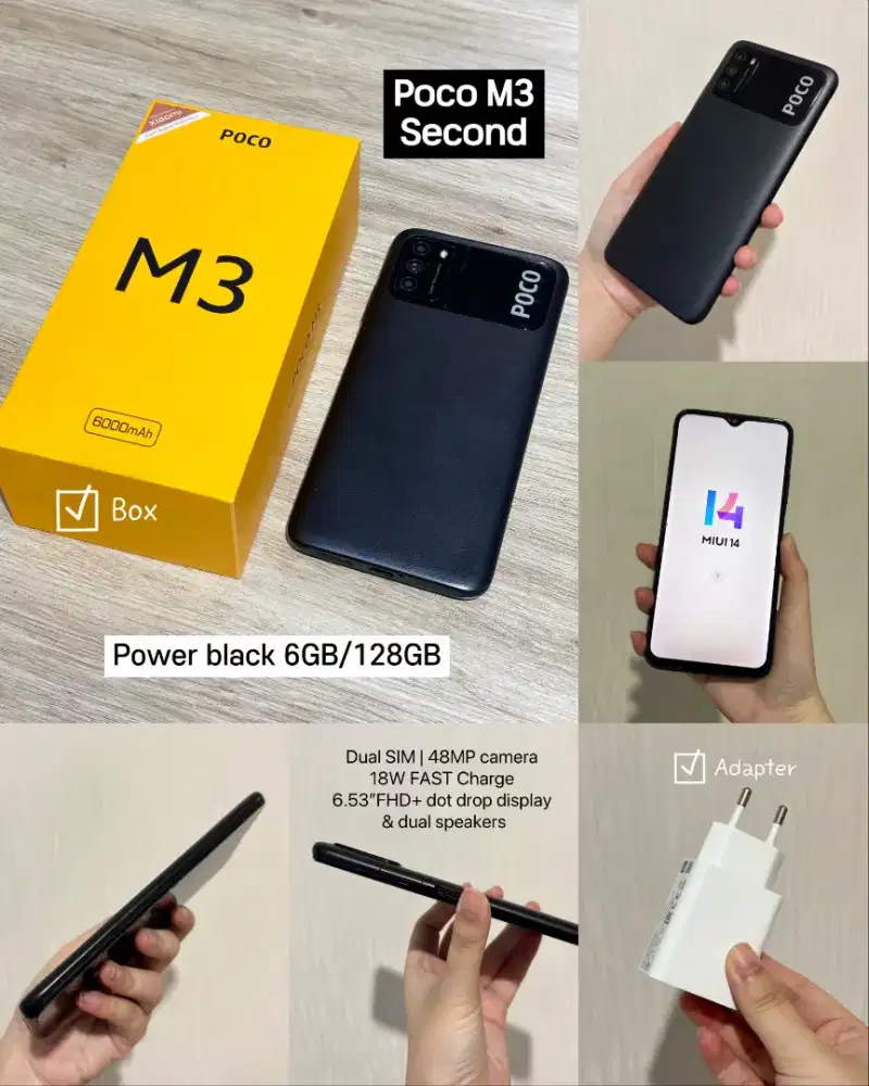 Dijual HP Poco M3 6GB/128G