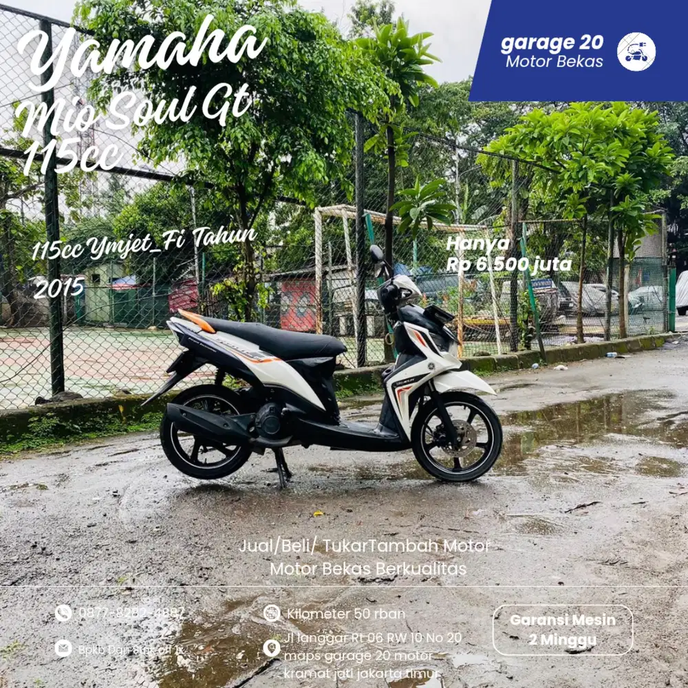 Yamaha Mio Soul Gt 115cc Ymjet_Fi Tahun 2015 Pajak Off