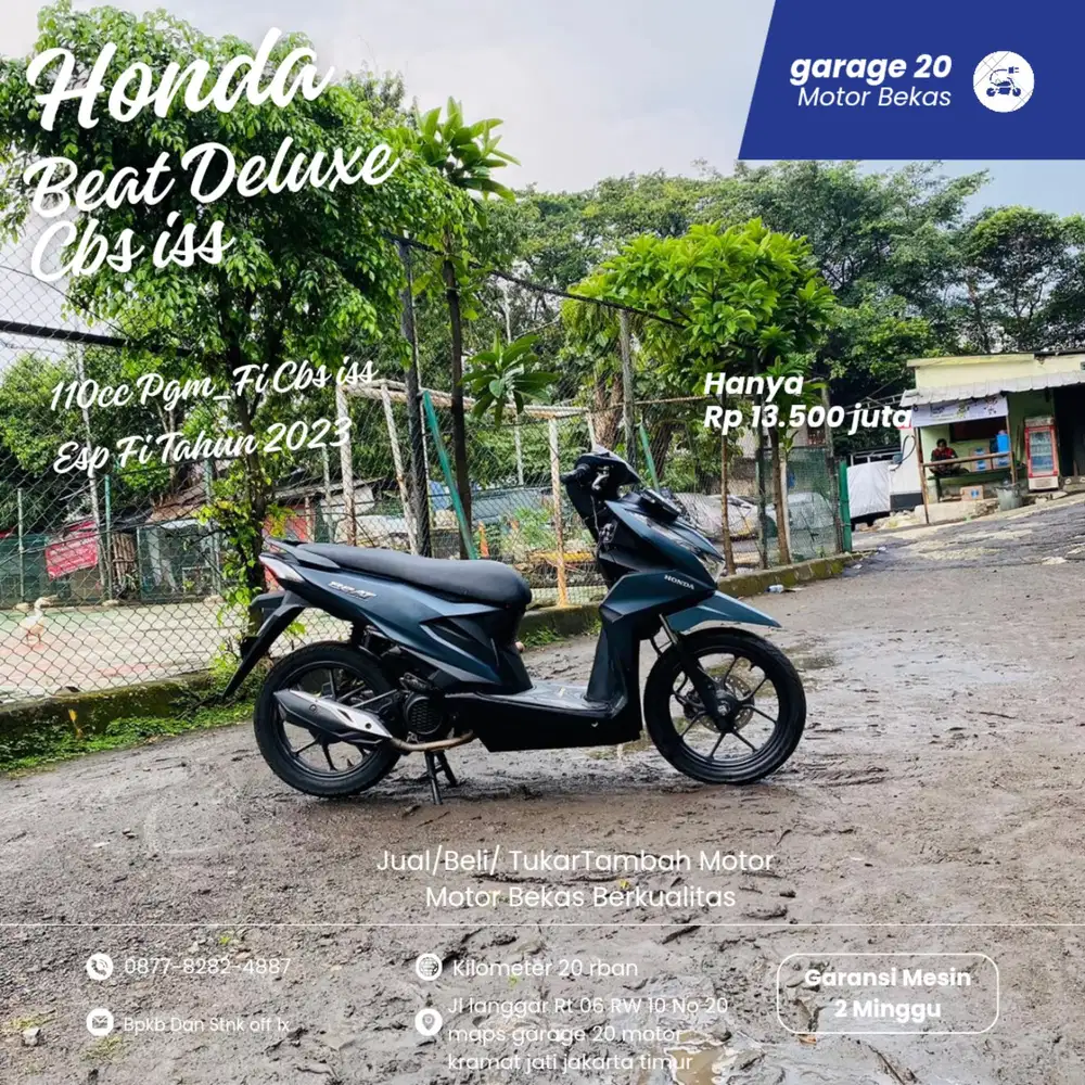 Honda Beat Deluxe Cbs iss Esp Fi Tahun 2023 Pajak Off