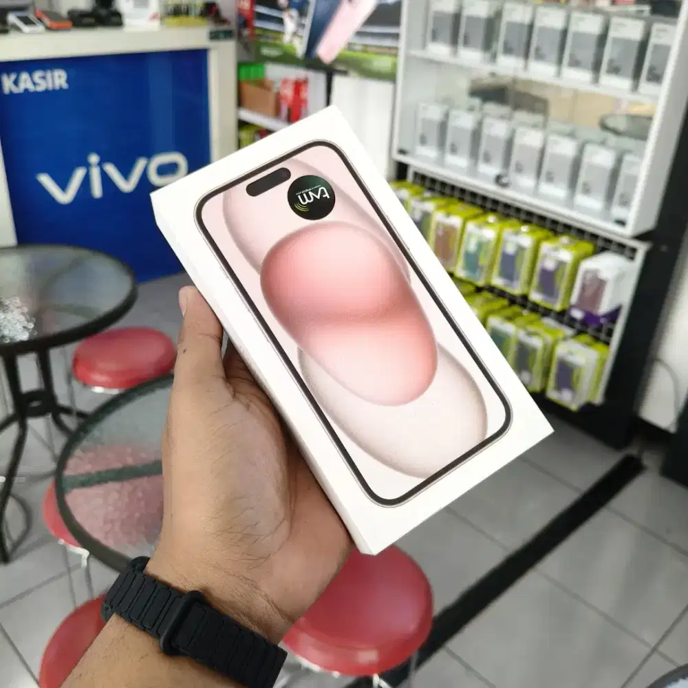 IPHONE 15 128 GARANSI RESMI IBOX HANYA 1,2JTAN