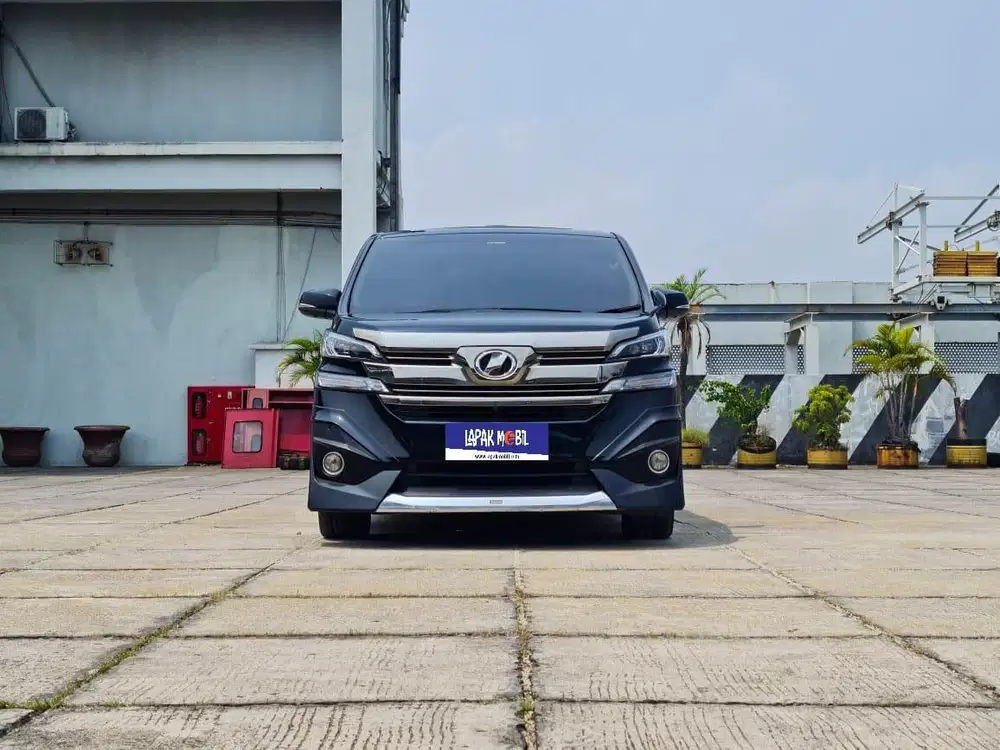 Toyota Vellfire 2.5 X AT 2015 Hitam KM 70RB Body Kit Modellista