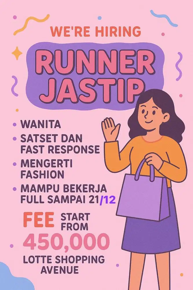 TEAM JASTIP (BUKAN SPG!) BAZAAR EVENT LOTTE