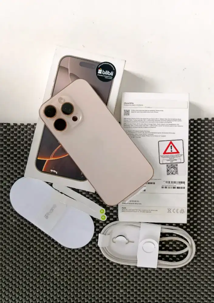 Iphone 16 Pro 128gb Desert IBOX BLIBLI GARANSI APRIL 2026 Malang Batu