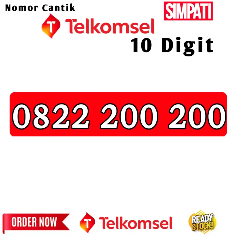 NOMOR CANTIK TELKOMSEL SIMPATI 10 DIGIT 200 200