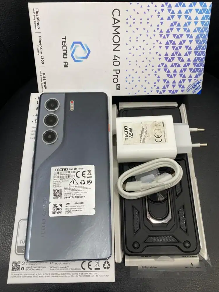 Tecno Camon 40 Pro 5G, Titanium Black , 8+5/256GB