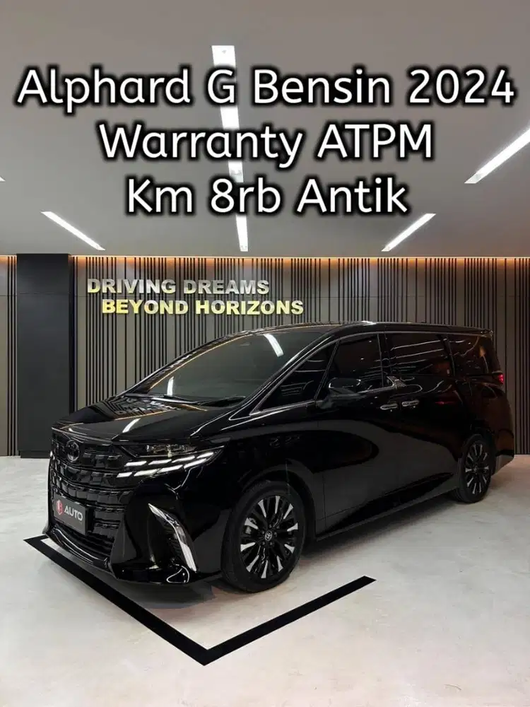 Toyota Alphard 2.5 G Bensin AT 2024 Hitam Km8rb B2137FKY Nik 2023