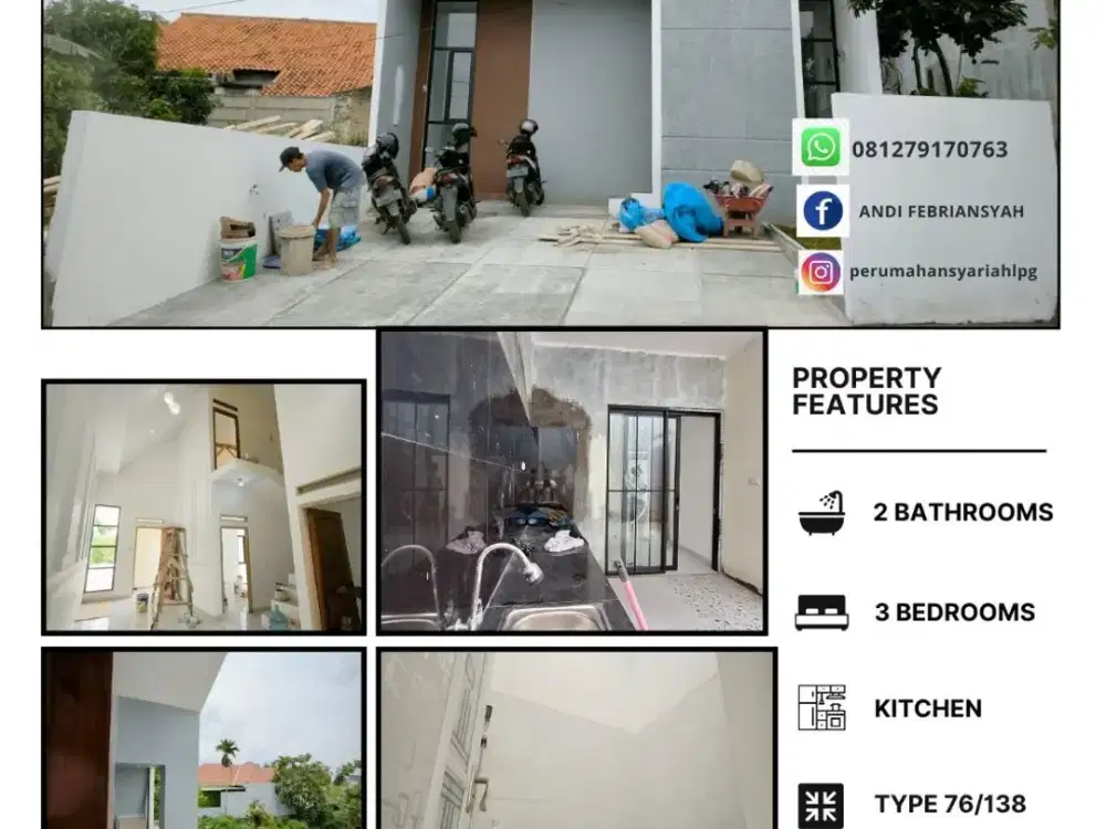 RUMAH DUA LANTAI BUKIT KEDAMAIAN VIEW HARGA MURAH SUDAH TERMASUK BBN