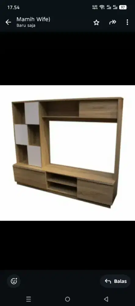 Lemari TV merek Informa Ethan bagus dan mulus