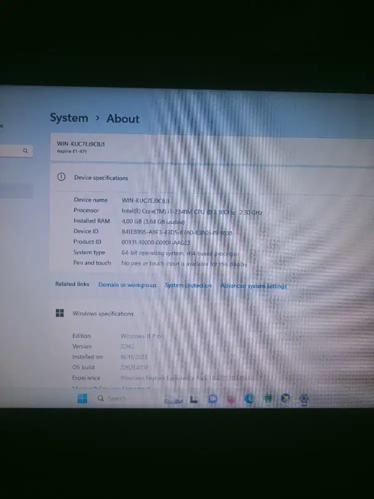 Jual laptop Acer aspire E1 -471