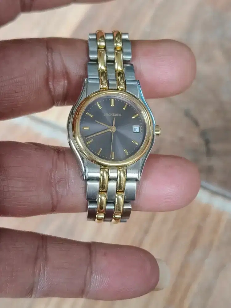 Bucherer watch women gold plated original