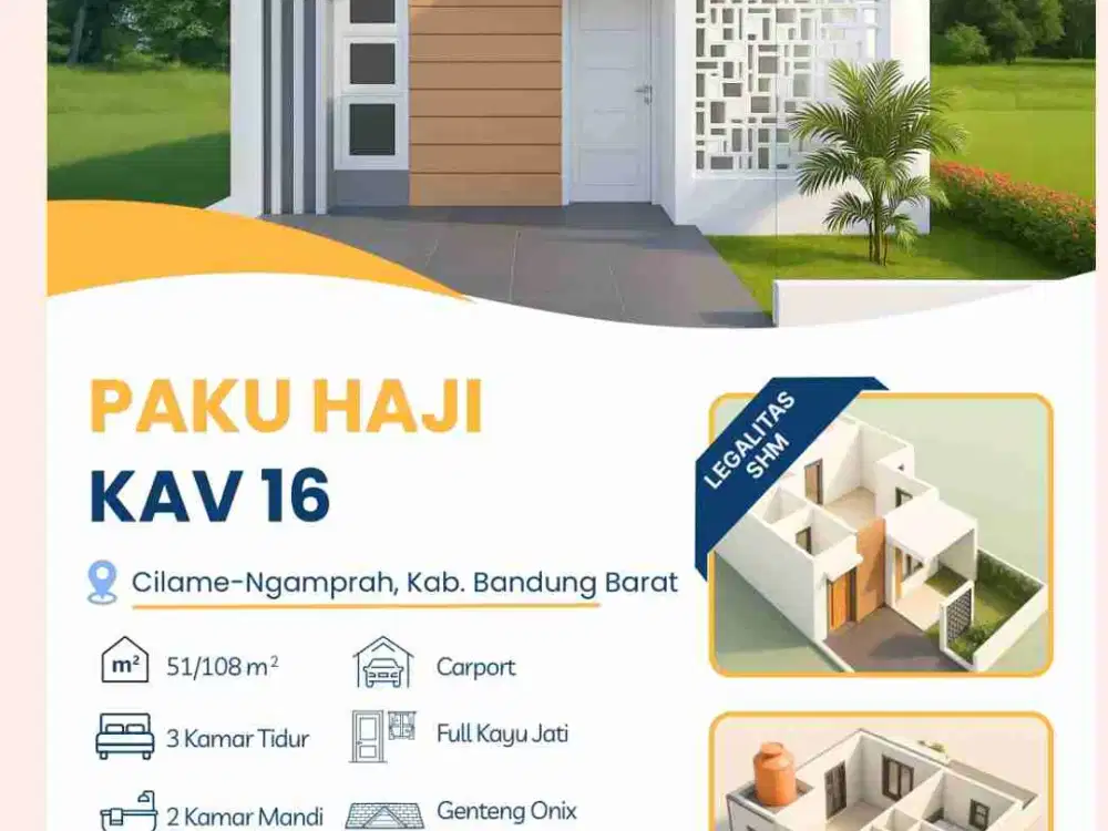 Rumah elegan mewah murah demi vila lingkungan asri