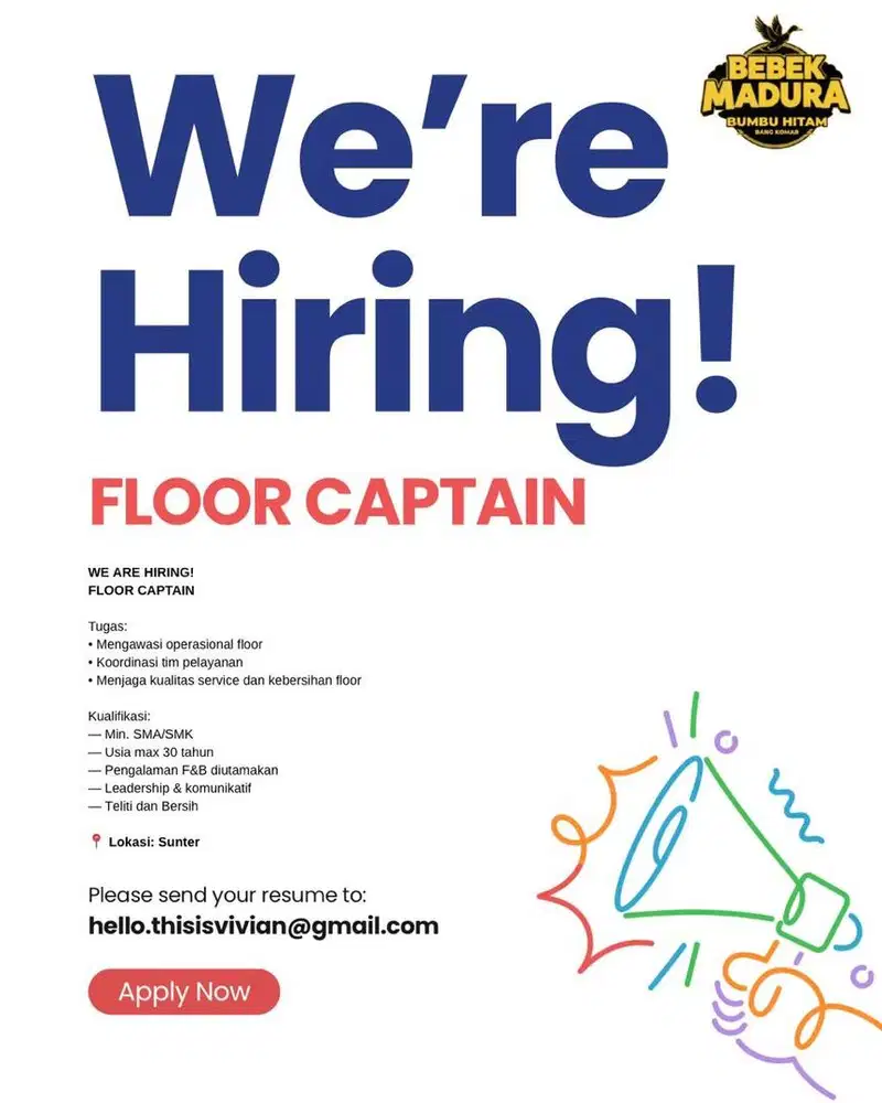 RESTAURANT FLOOR CAPTAIN