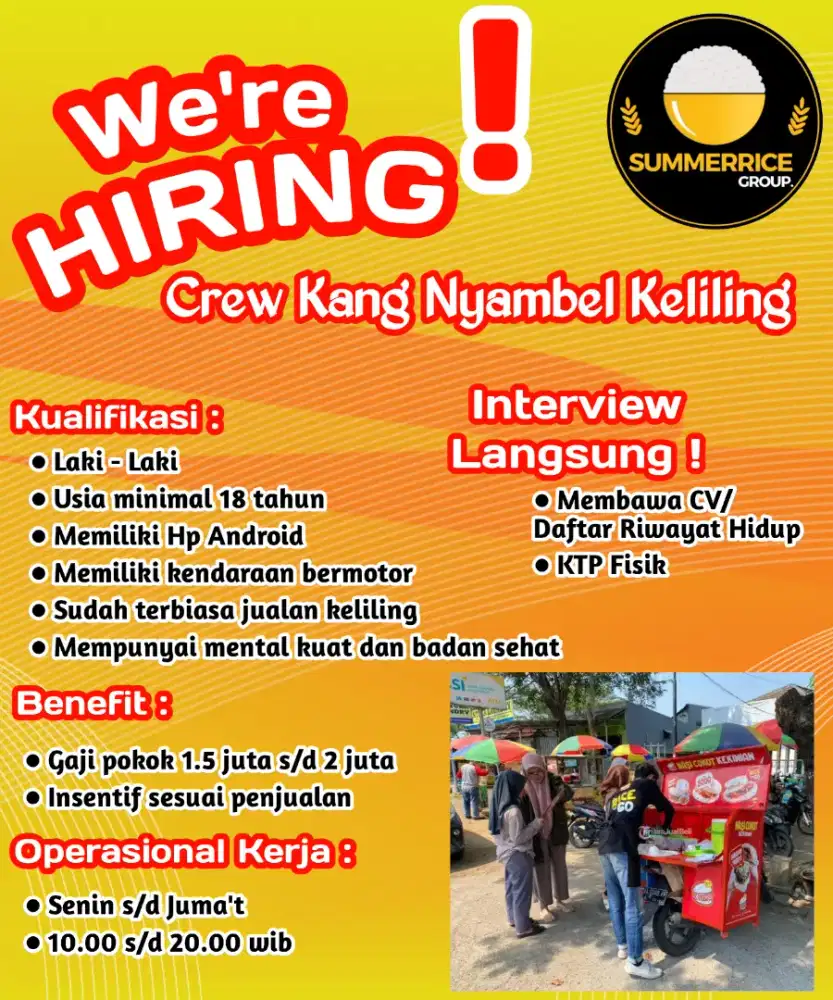 Crew Ayam Geprek Keliling