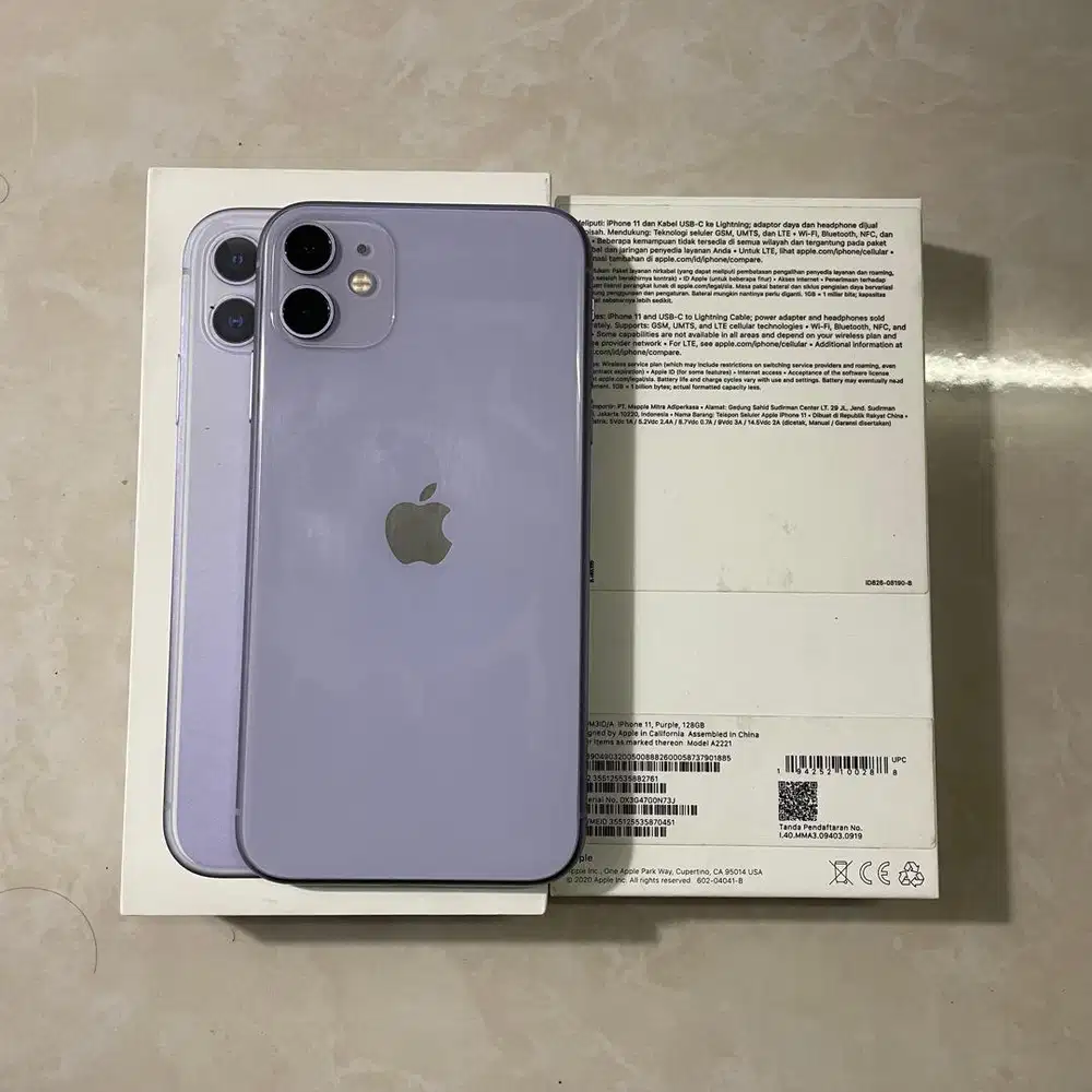 Iphone 11 128 gb Resmi Ibox Purple bh 86%