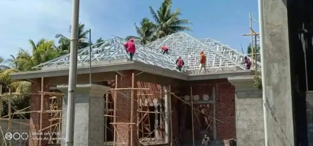 Renovasi bongkar pasang atap lama pasang baru atap