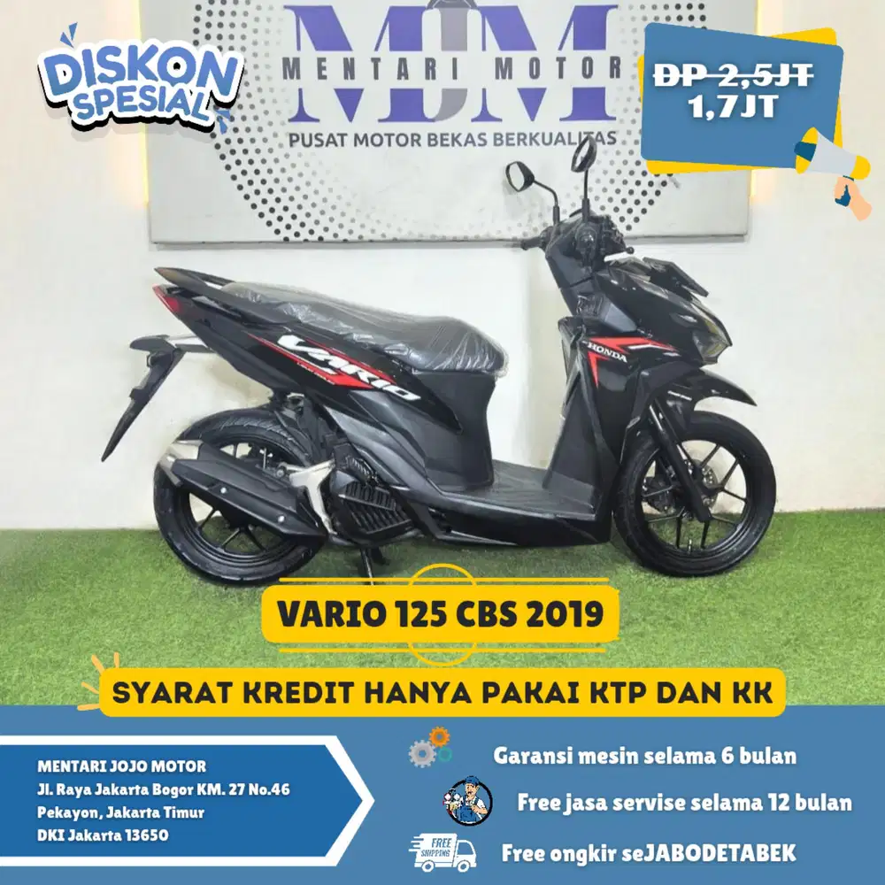 VARIO 125 CBS 2019 GAS SYARAT KTP KK PROSES MUDAH! CASH KREDIT
