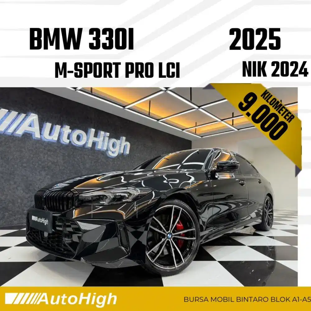 DP10% [Km9.000] 330i M-Sport Pro LCi 2024 Black Reg 2025 #AUTOHIGH