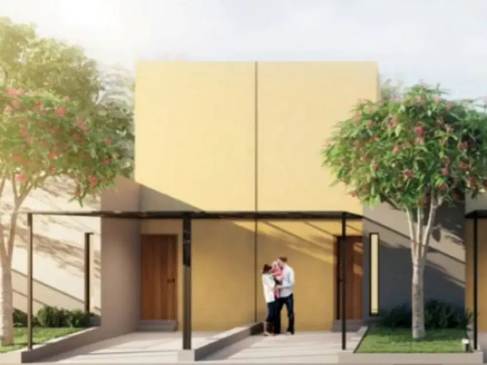 Disewakan secepatnya , rumah modern minimalis ,akses mudah  ke stasiun bebas banjir