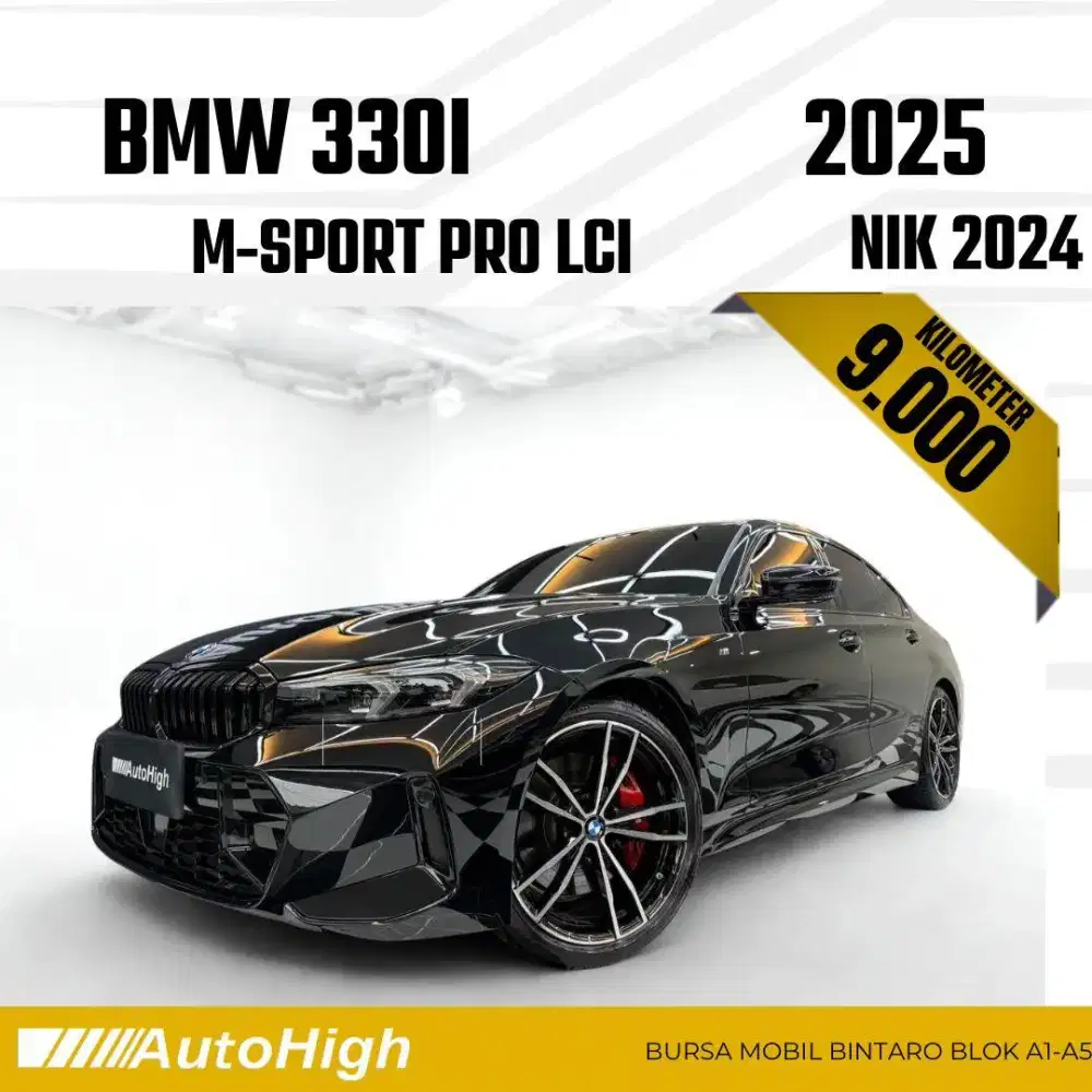 DP10% [Km9.000] 330i M-Sport Pro LCi 2024 Black Reg 2025 #AUTOHIGH