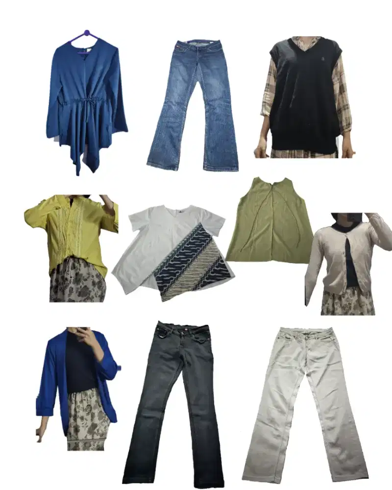 Paket baju bekas, formal etc