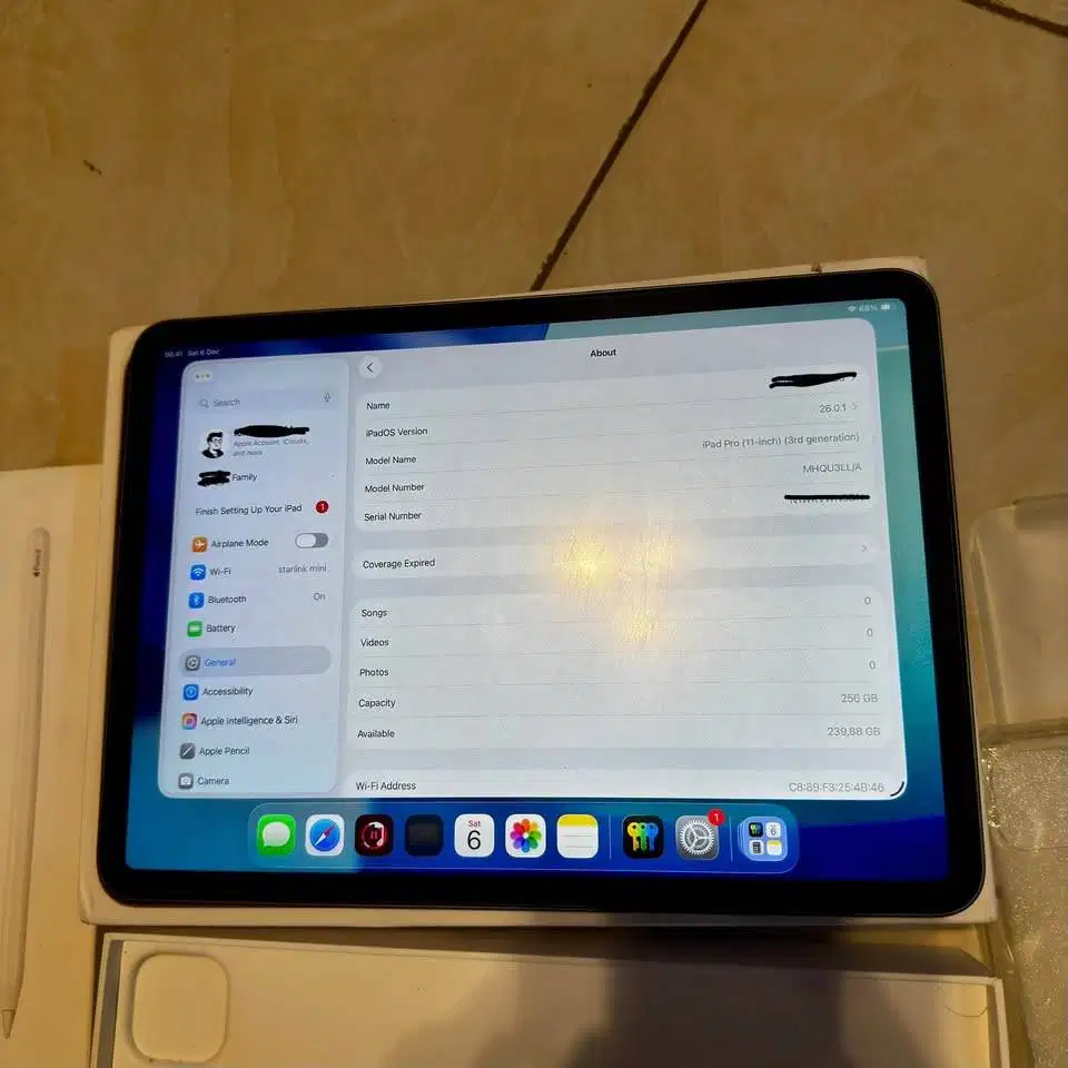 iPad Pro M1 256GB + Apple Pencil 2 like new