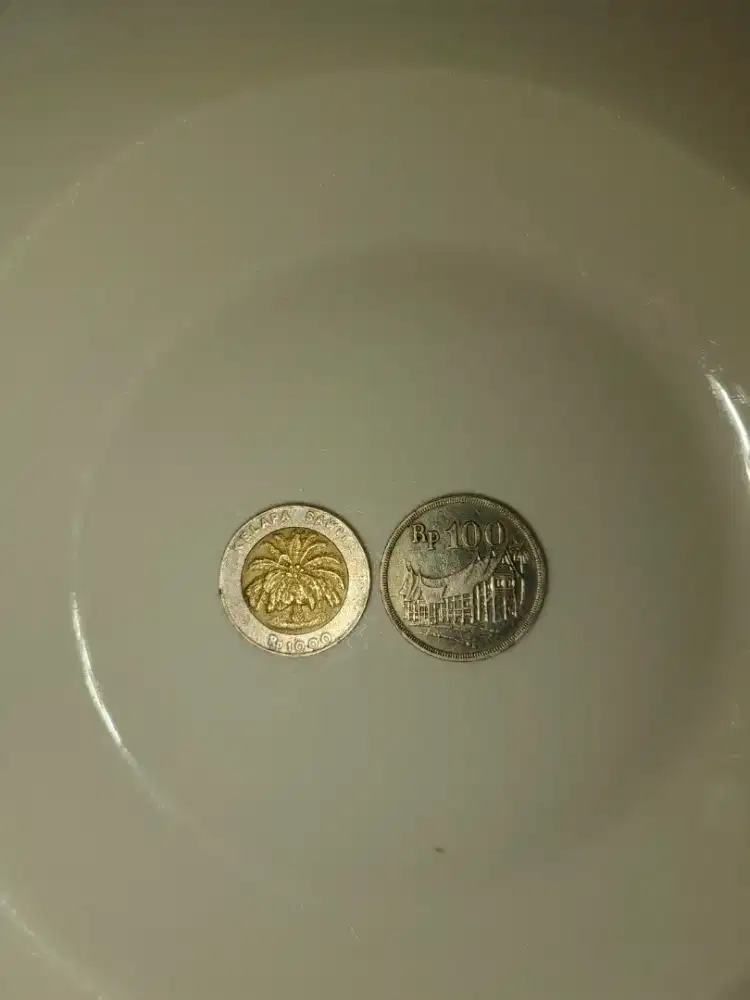 Uang koin kuno kelapa sawit 1996