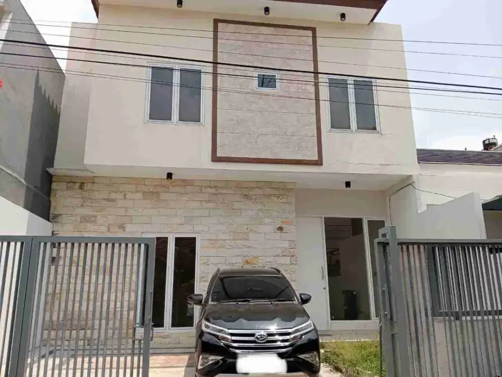 disewakan rumah di sdps minimalis 2 lantai furnish ada 2 AC kt 4 km 3 ada 2 kasur waterheater 2 dll