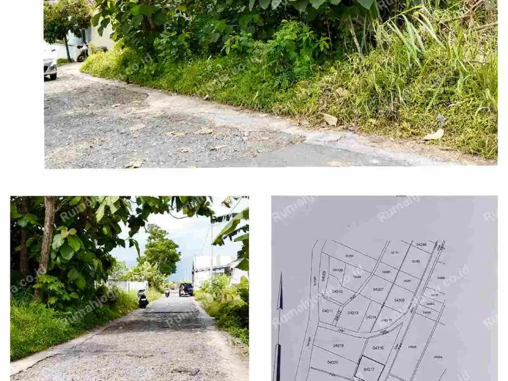 tanah nyaman lingkungan persawahan jalan Kaliurang KM 8.5