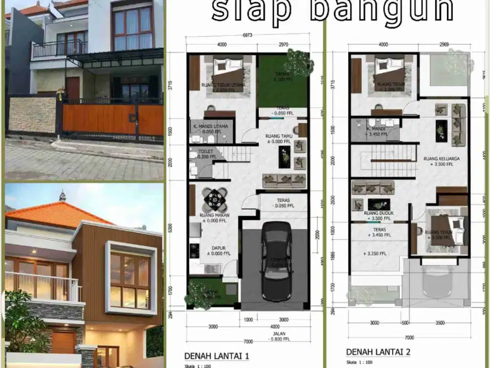 Rumah lantai 2 lokasi strategis Denpasar timur