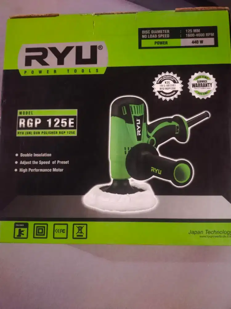 Alat poles Ryu RGP 125E