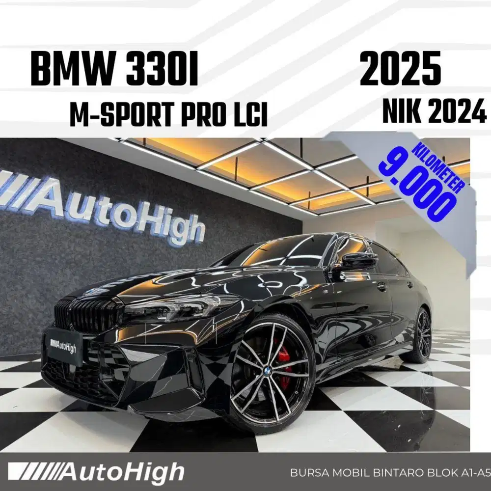 DP10% [Km9.000] 330i M-Sport Pro LCi 2024 Black Reg 2023 #AUTOHIGH