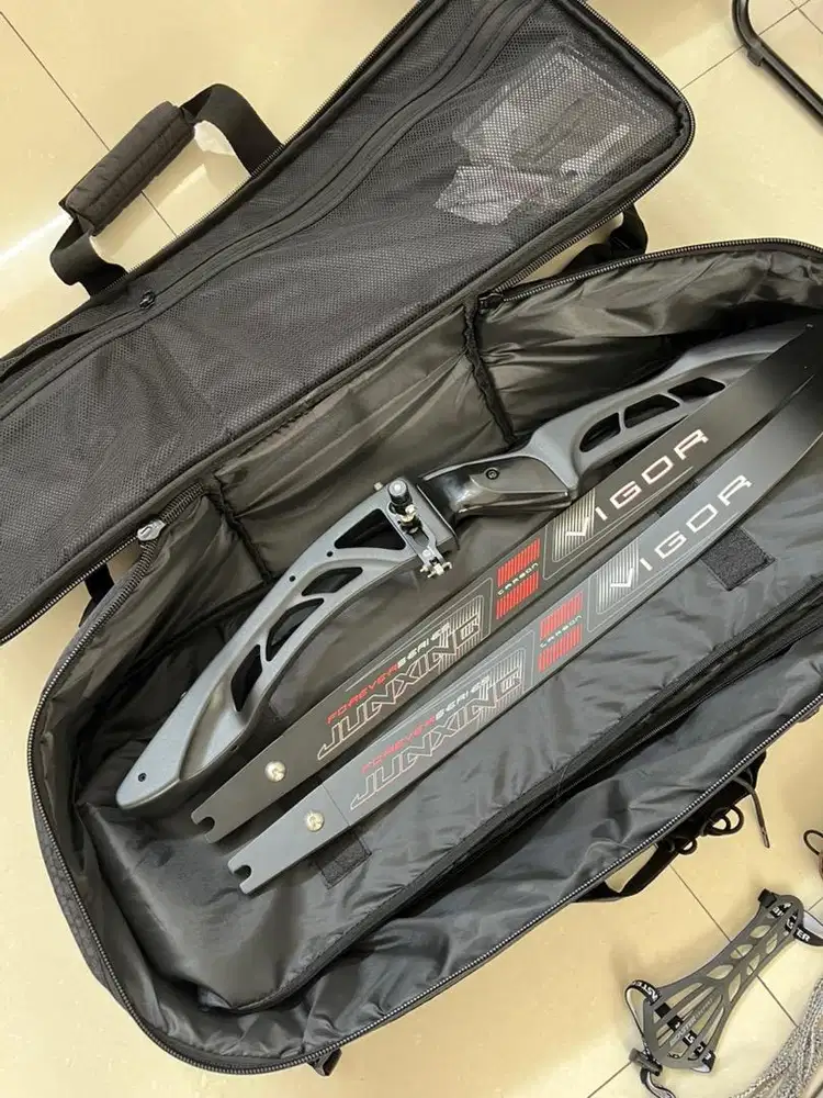 Archery/ panahan junxing f165 standar ILF recurve bow + paket lengkap