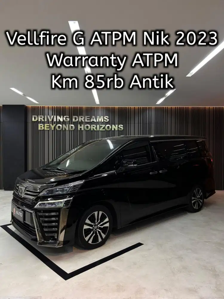 Toyota Vellfire 2.5 G TSS ATPM 2023 Hitam Km85rb AB1035QV mdl 2022