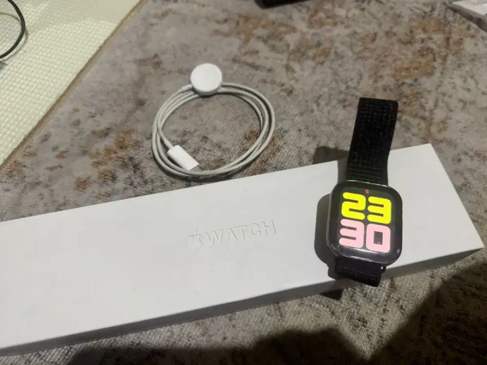 iWatch midnight series 7 45mm fullsret iBox @dinantisecondhand