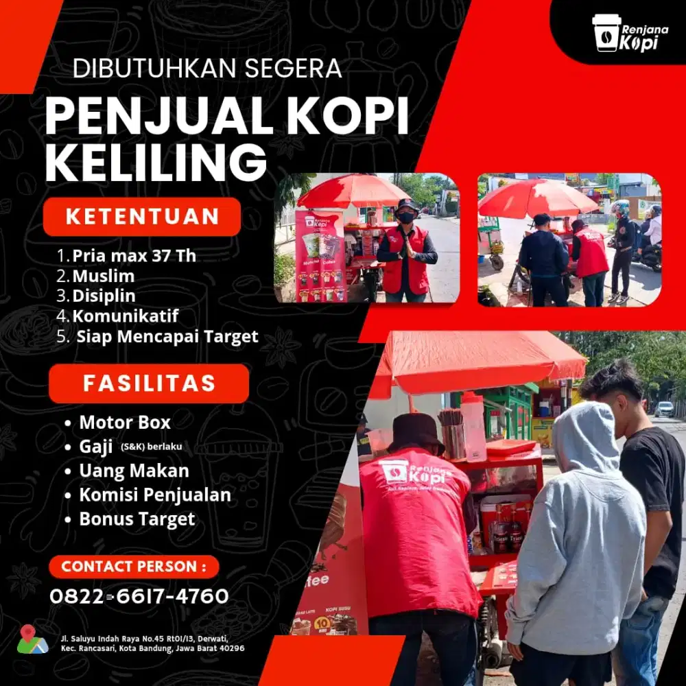 Info Loker Penjual kopi keliling