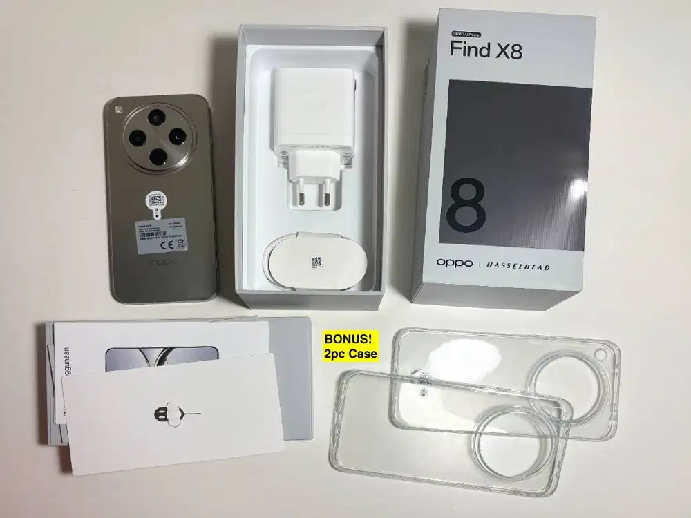 OPPO Find X8 12GB+256GB Star Grey | BONUS 2 PHONE CASE, FULL SET