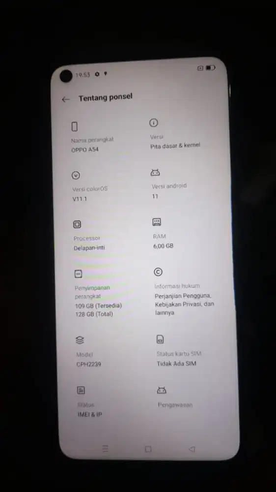 Oppo A54 6/128 hp charger