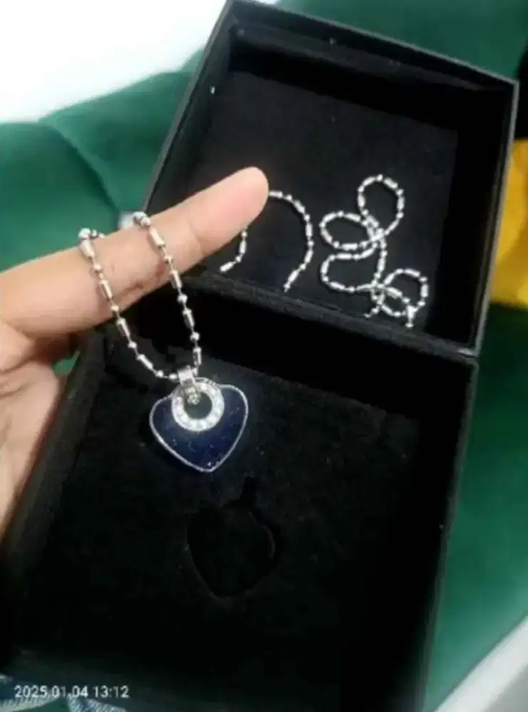 (Preloved) Kalung Pendant MCI Original Asli Heart Blue