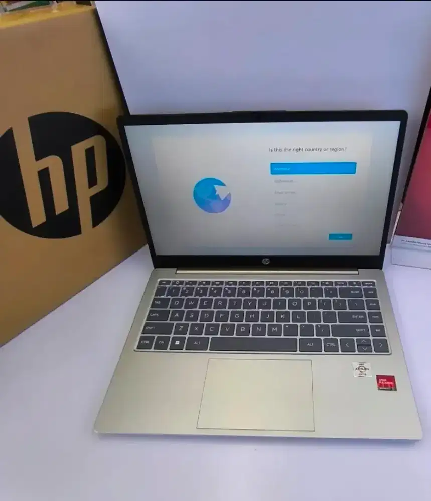 HP Gaming 14 Athlon Silver 7120U 512GB SSD 8GB Pakaian 3hari like new