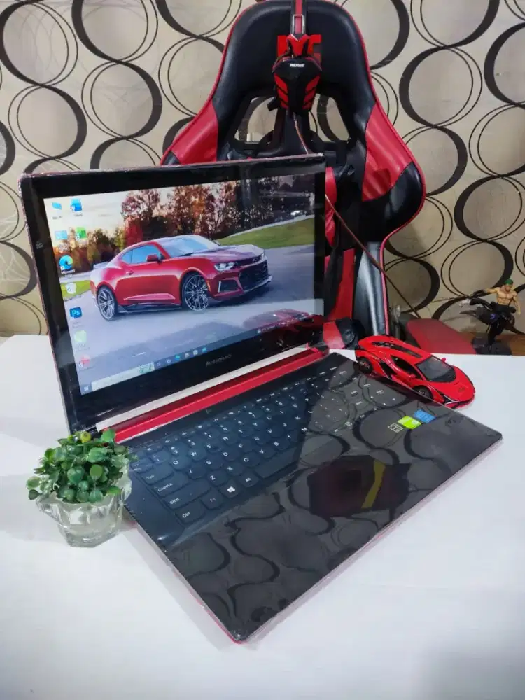 LENOVO FLEX Merah A0CN21 SLIM TOUCHSCREEN [RAM 8GB + SSD + VGA NVIDIA]