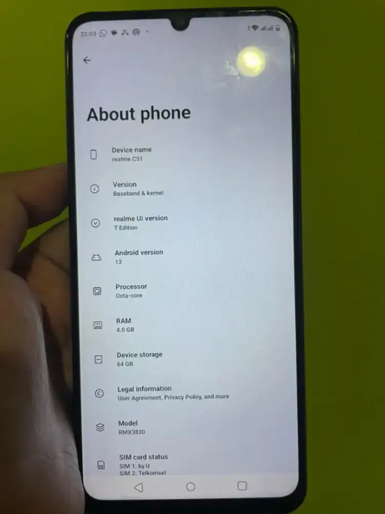 REALME C51 (4/64) FULLSET MULUS – NORMAL SEMUA