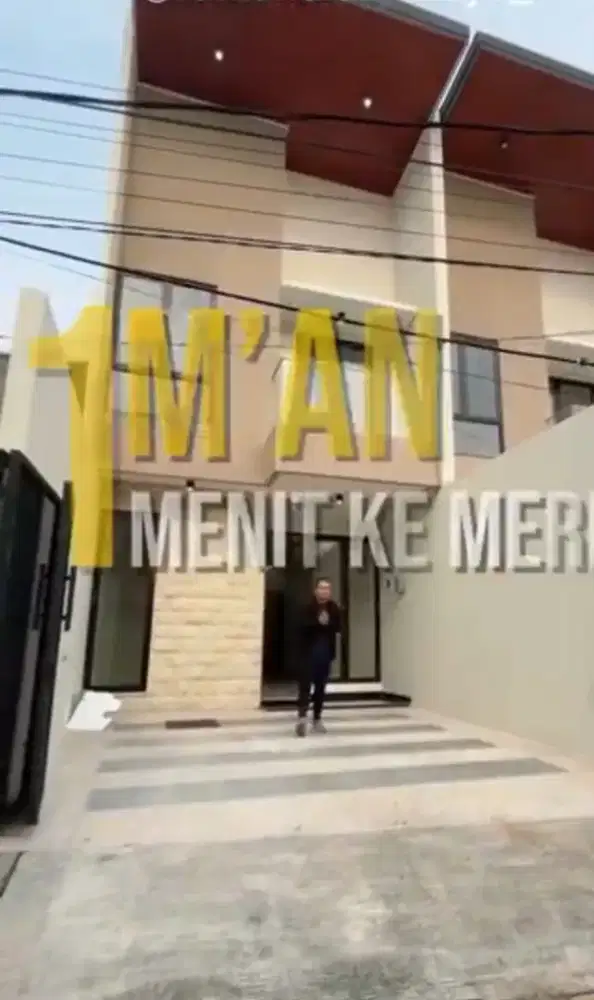Rumah New Minimalis 2lantai di Semampir Tengah dekat Merr Surabaya