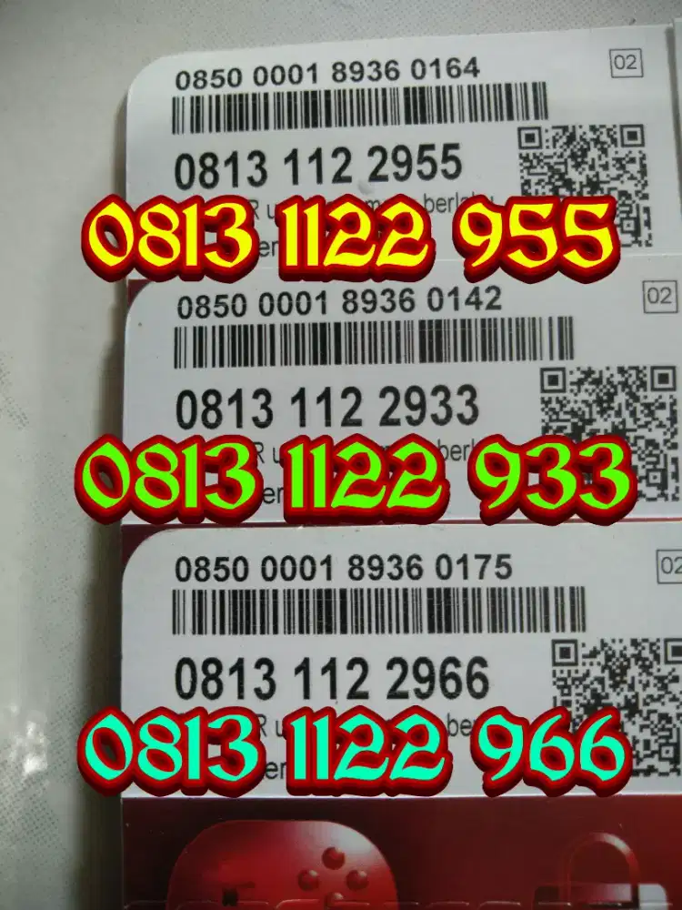 Kartu perdana Telkomsel 11 digit rapi kuota 3gb cantik