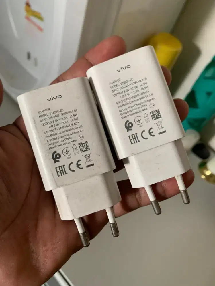 Batok charger ori vivo 18 watt