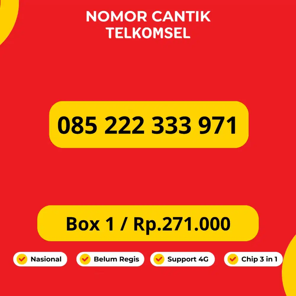 Nomor Cantik Telkomsel