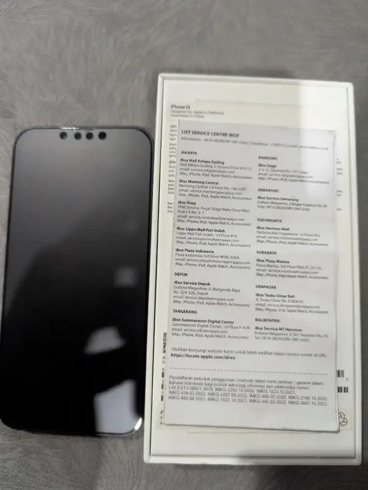 iPhone 14 128 ibox lengkap nominus